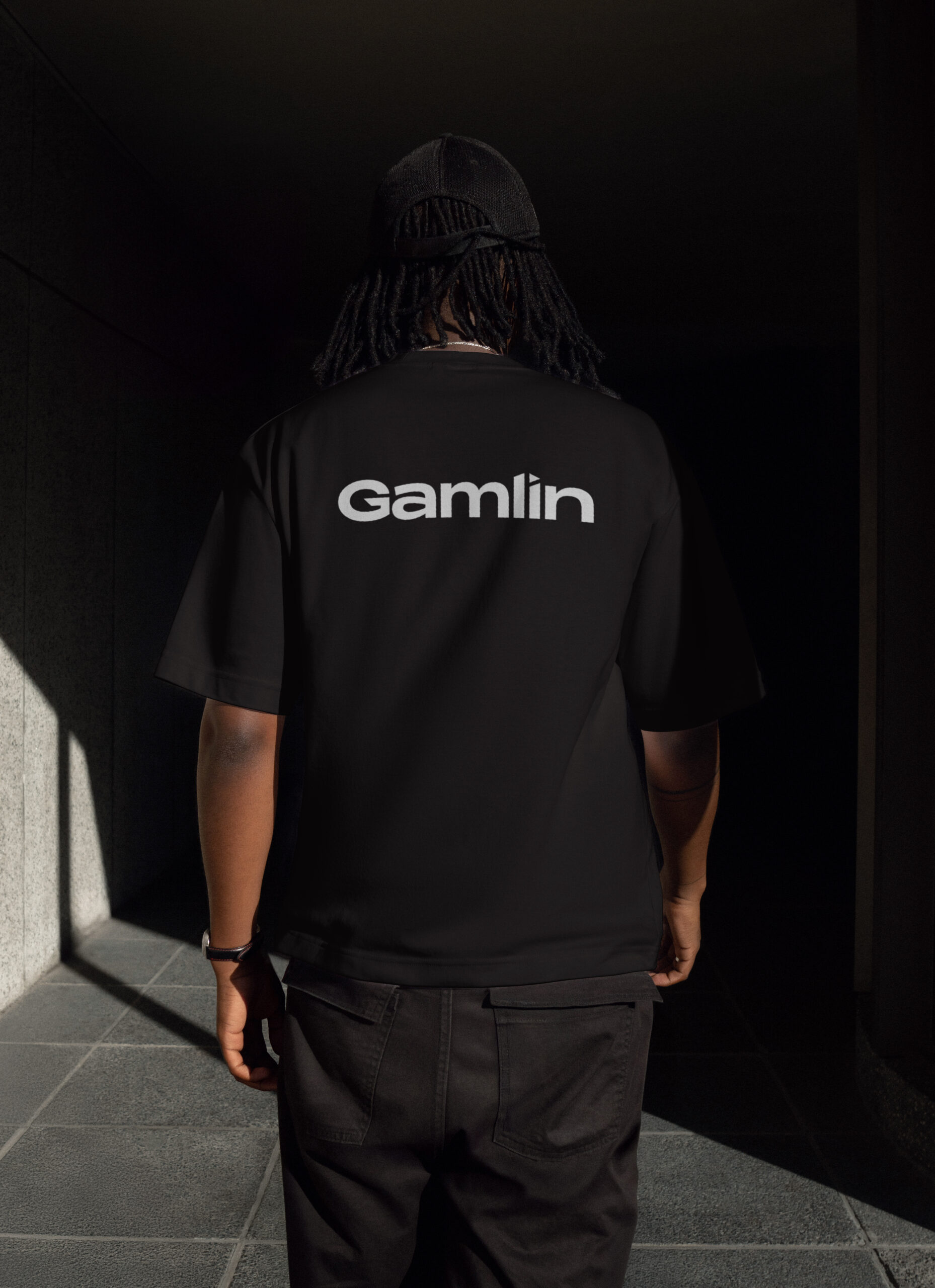 Gamlin branded t-shirt mockup