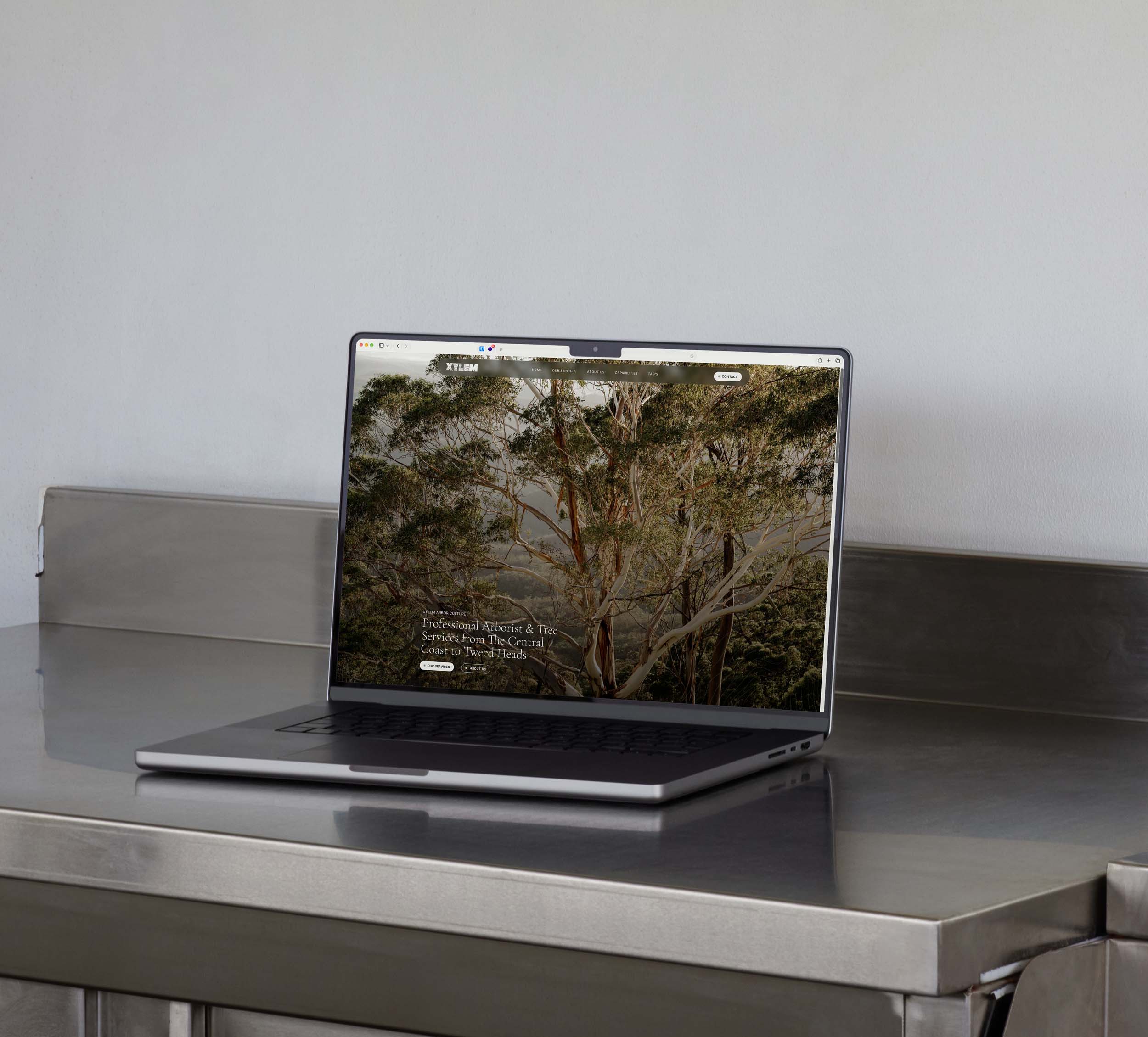 Xylem Arboriculture website shown on a desktop screen