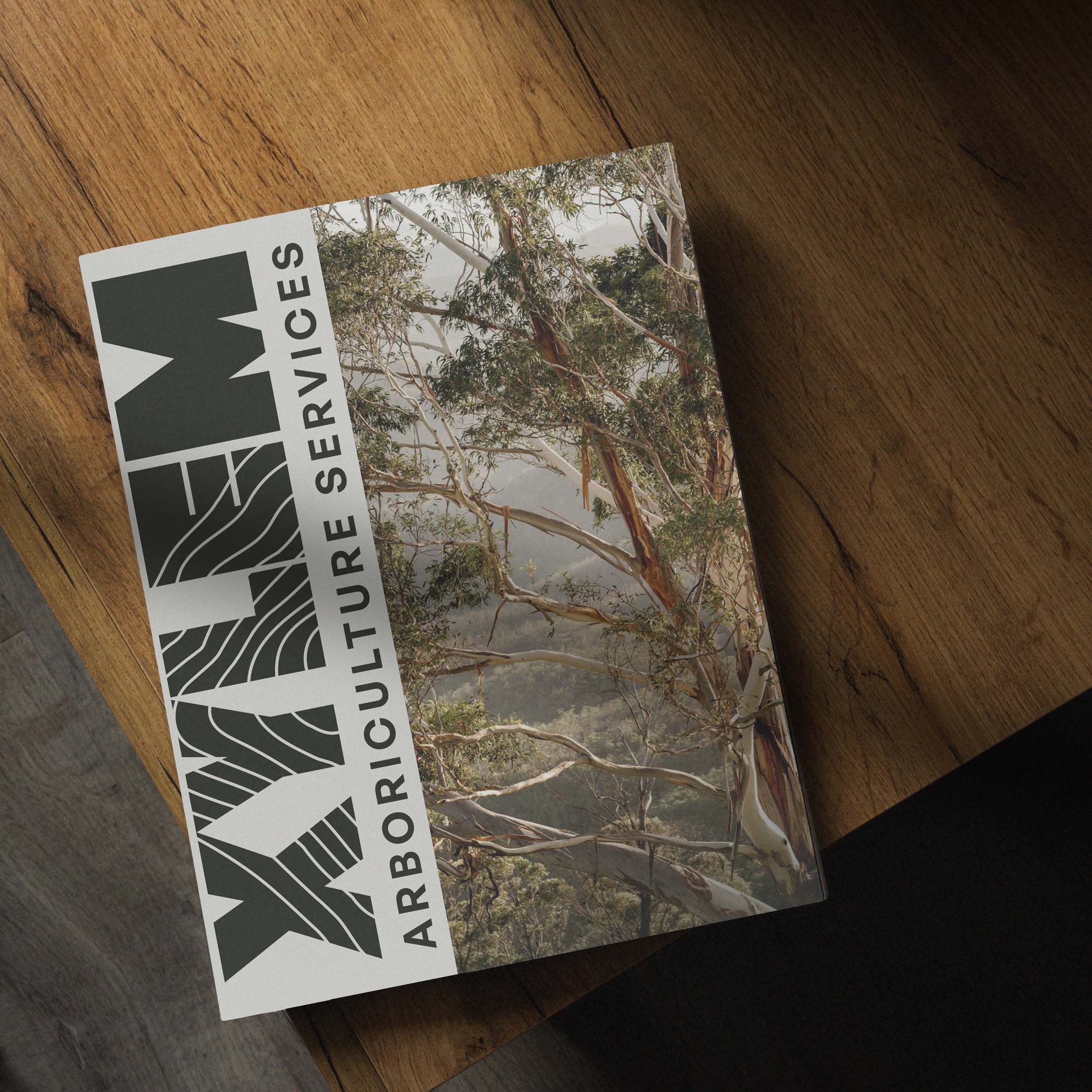 Xylem Arboriculture printed brand collateral mockup